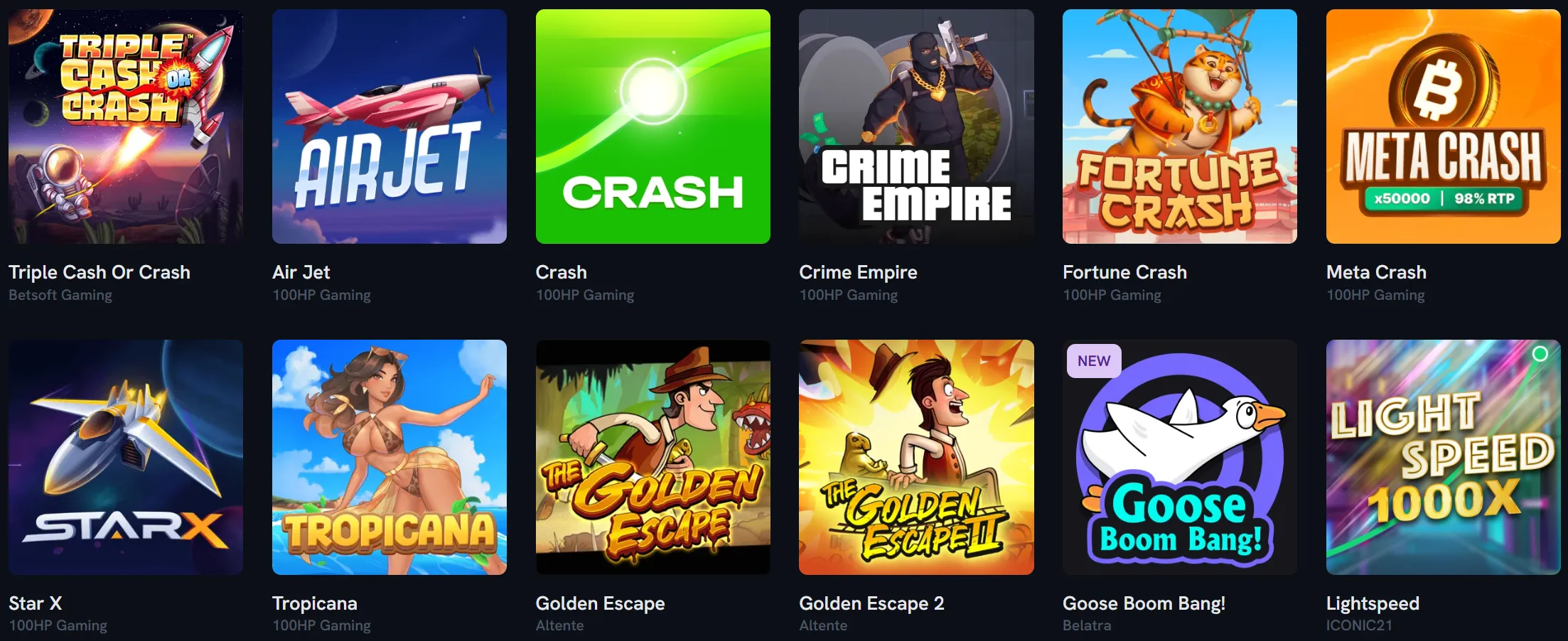 spinshark casino crash games