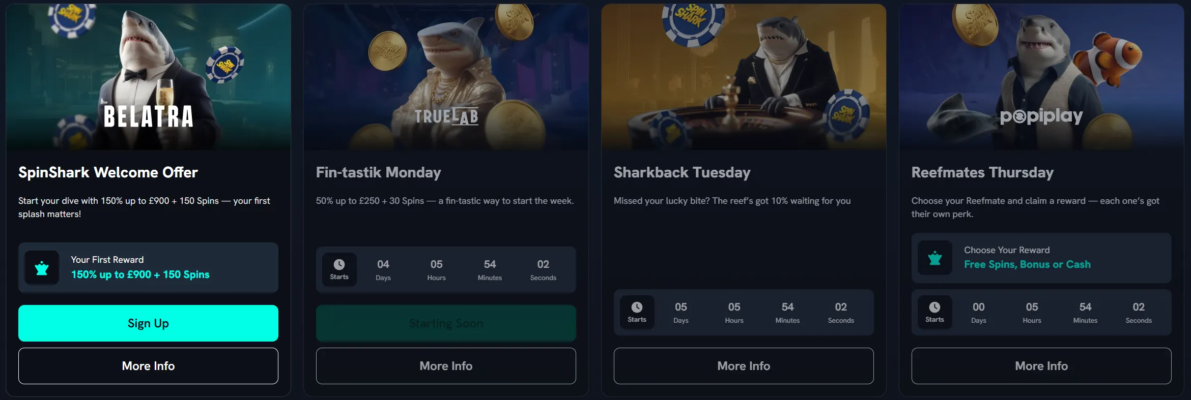 spinshark casino promotions